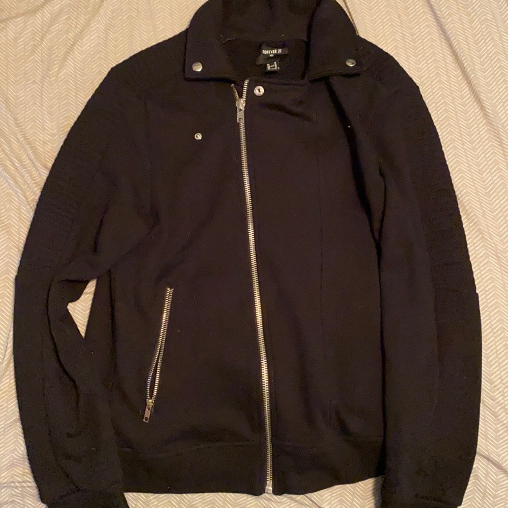 Forever 21 zip up Dress Jacket Fleece Medium